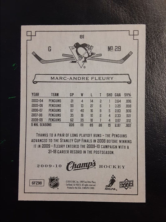 2009 Upper Deck Champ's Marc-Andre Fleury