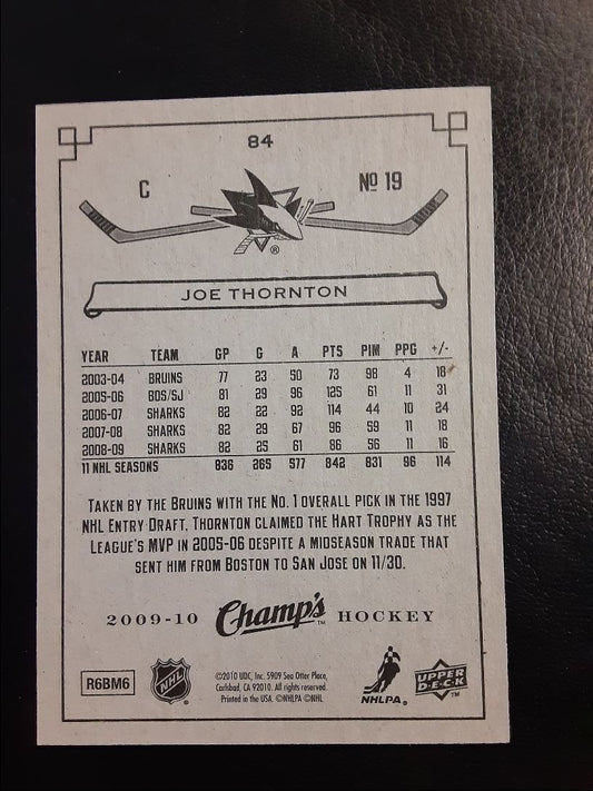 2009 Upper Deck Champ's Joe Thornton