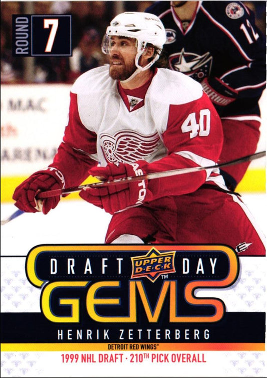 2009 Upper Deck Draft Day Gems Henrik Zetterberg