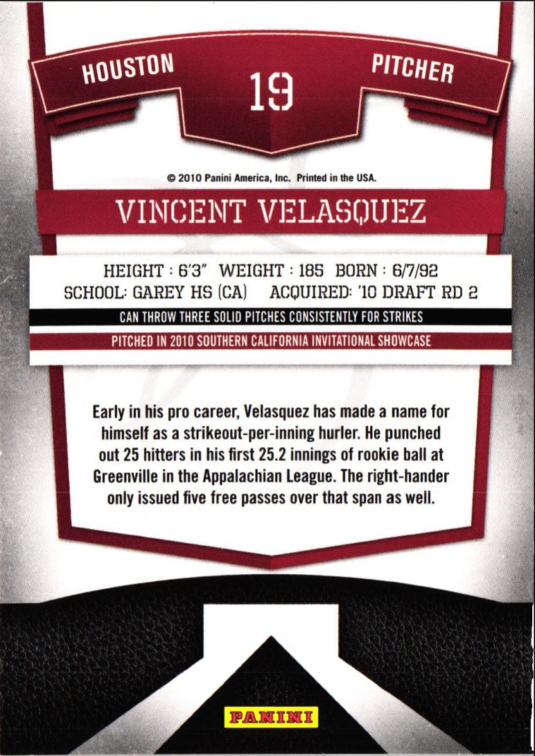 2010 Donruss Elite Extra Edition Vincent Velasquez