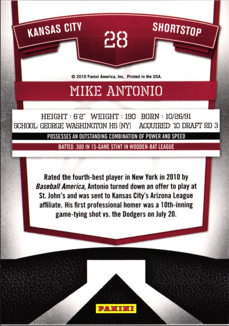 2010 Donruss Elite Extra Edition Mike Antonio