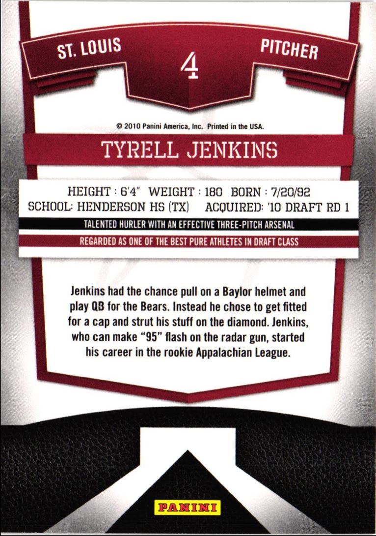 2010 Donruss Elite Extra Edition Tyrell Jenkins