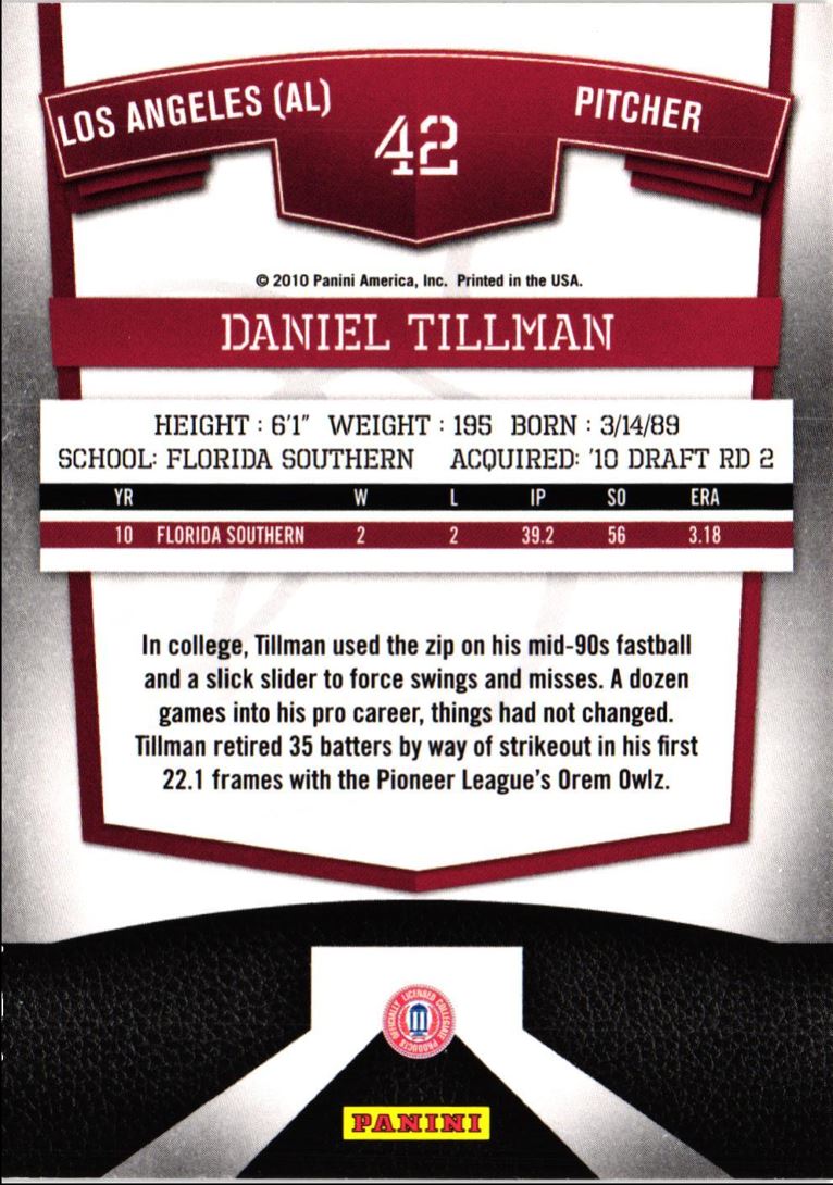 2010 Donruss Elite Extra Edition Daniel Tillman