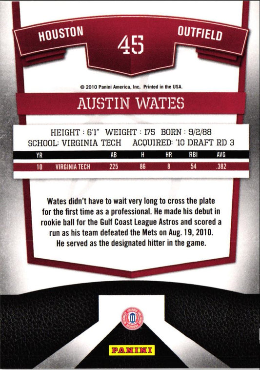 2010 Donruss Elite Extra Edition Austin Wates