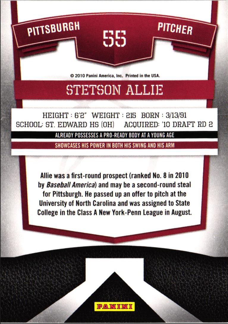 2010 Donruss Elite Extra Edition Stetson Allie