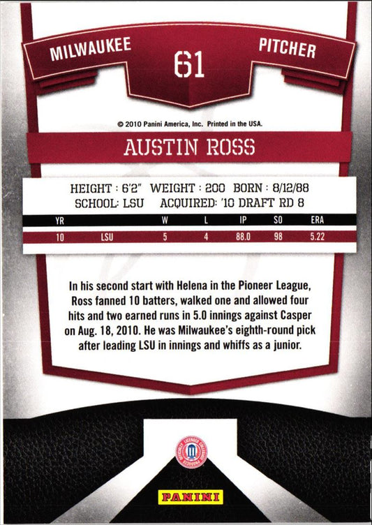 2010 Donruss Elite Extra Edition Austin Ross