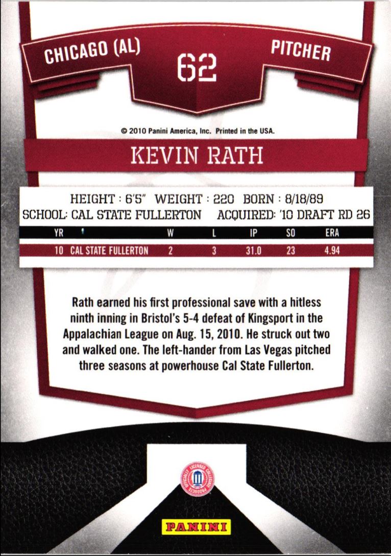 2010 Donruss Elite Extra Edition Kevin Rath