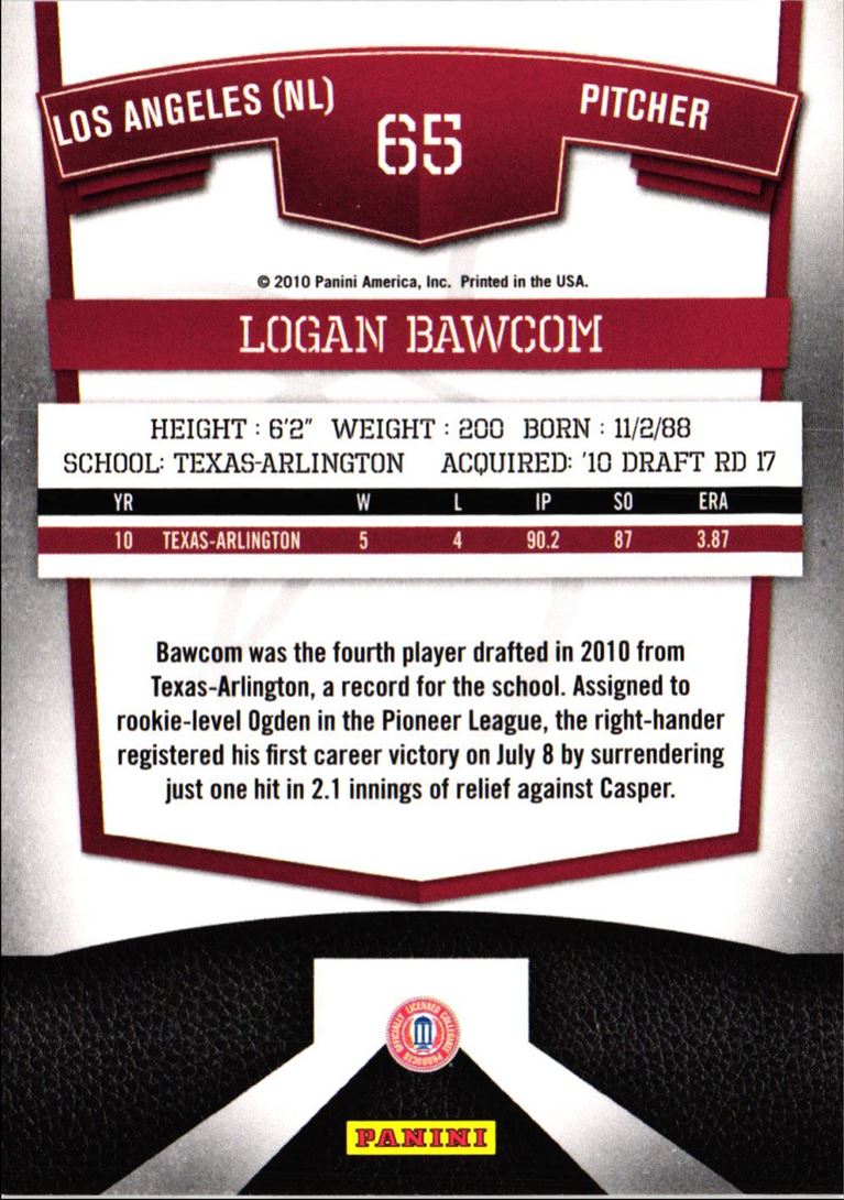 2010 Donruss Elite Extra Edition Logan Bawcom