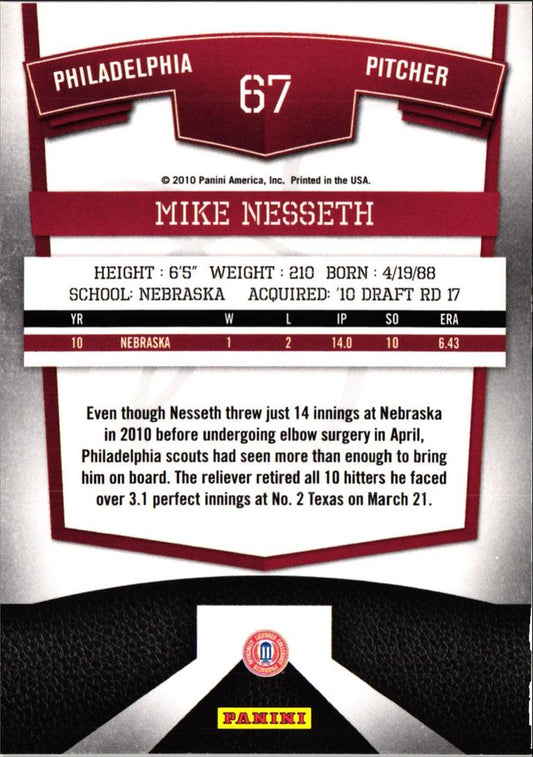 2010 Donruss Elite Extra Edition Mike Nesseth