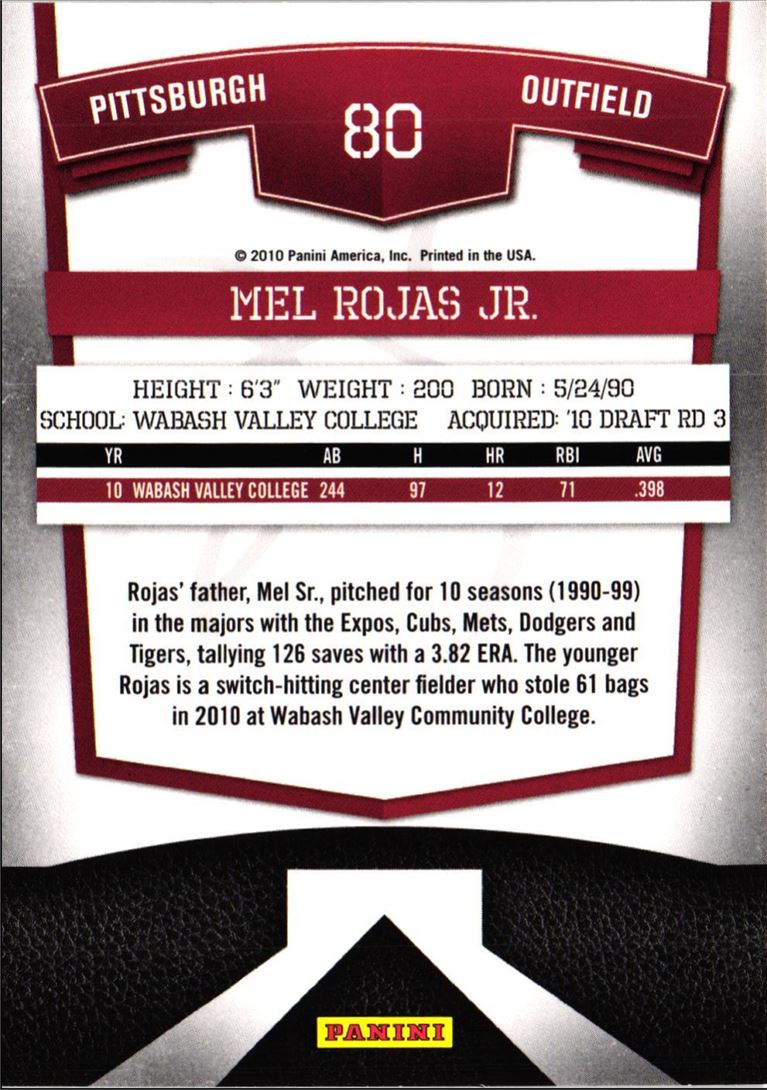 2010 Donruss Elite Extra Edition Mel Rojas Jr.