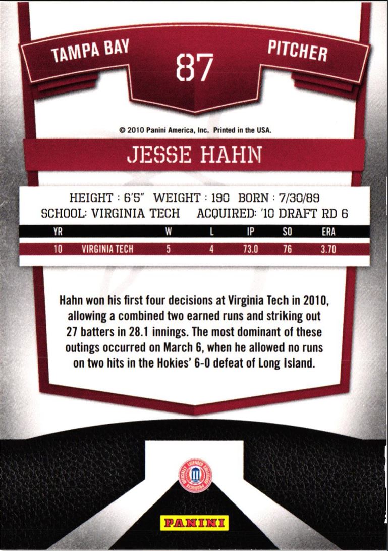 2010 Donruss Elite Extra Edition Jesse Hahn