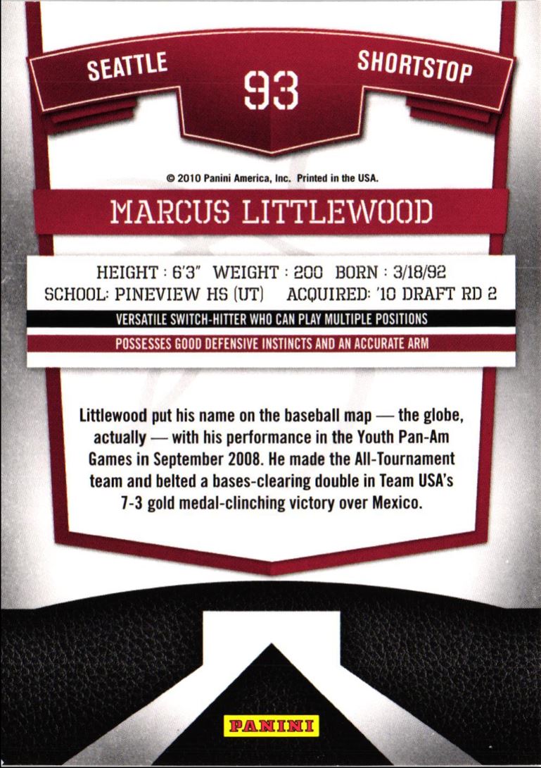 2010 Donruss Elite Extra Edition Marcus Littlewood