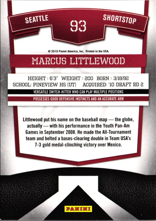 2010 Donruss Elite Extra Edition Marcus Littlewood