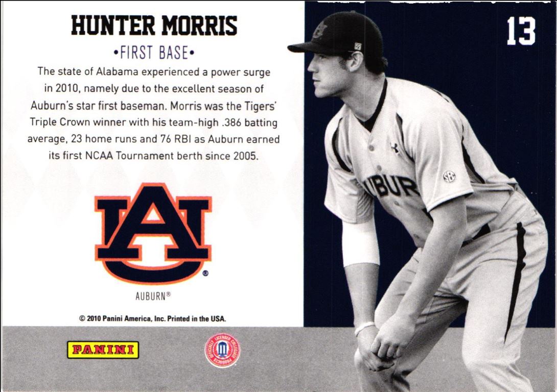 2010 Donruss Elite Extra Edition School Colors Hunter Morris
