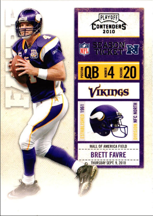 2010 Panini Contenders Brett Favre