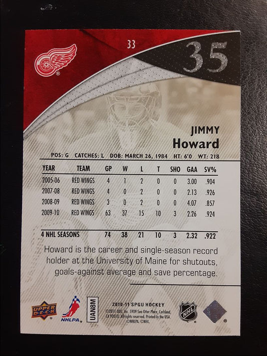 2010 SP Game Used Jimmy Howard