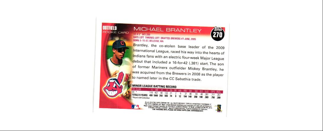 2010 Topps Michael Brantley