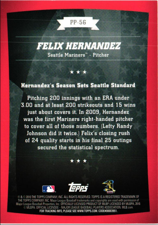 2010 Topps Peak Performance Felix Hernandez