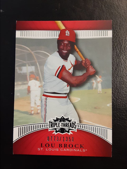 2010 Topps Triple Threads Lou Brock