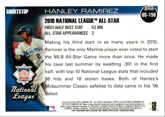 2010 Topps Update Hanley Ramirez