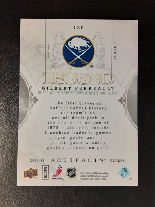 2010 Upper Deck Artifacts Gilbert Perreault