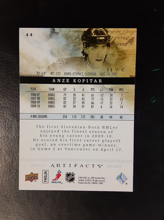 2010 Upper Deck Artifacts Anze Kopitar