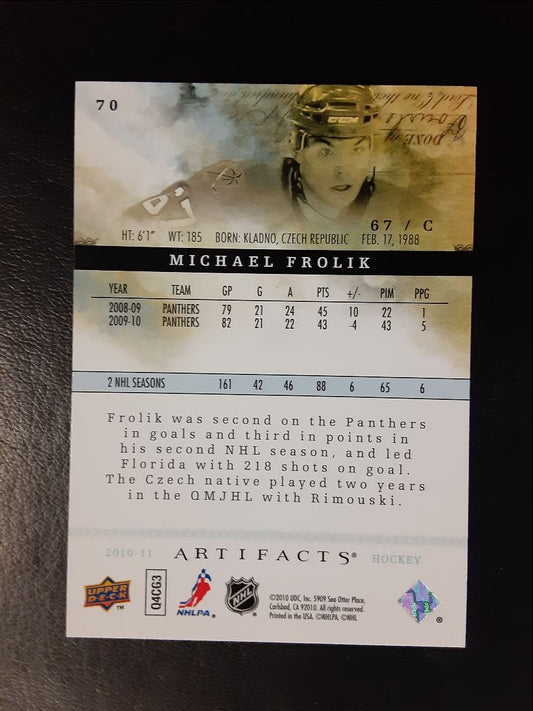 2010 Upper Deck Artifacts Michael Frolik