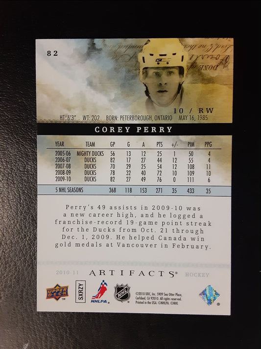 2010 Upper Deck Artifacts Corey Perry