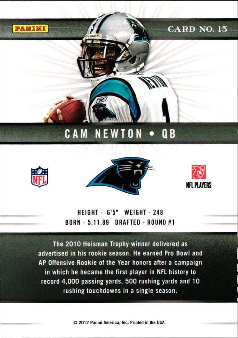 2011 Donruss Elite Cam Newton