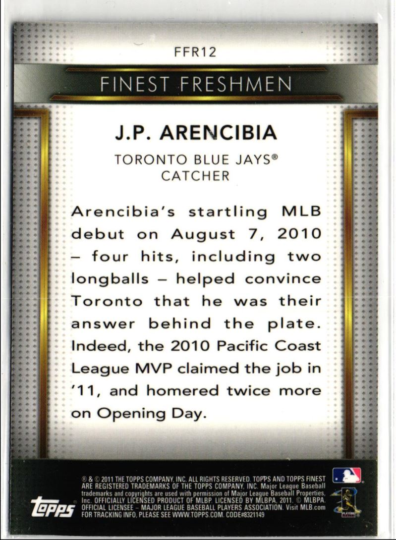 2011 Finest Freshmen J.P. Arencibia