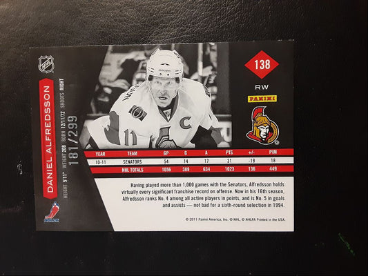 2011 Panini Limited Daniel Alfredsson