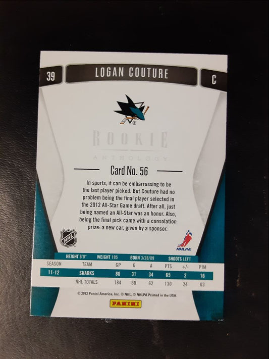 2011 Panini Rookie Anthology Logan Couture