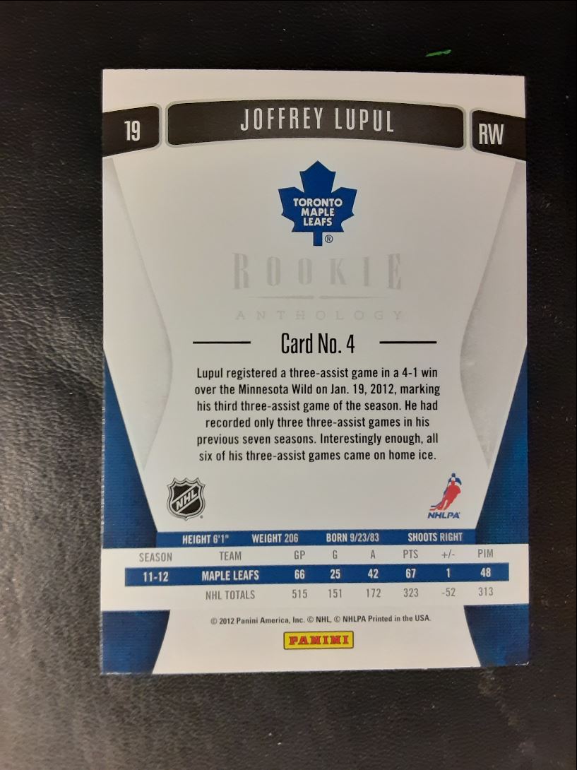 2011 Panini Rookie Anthology Joffrey Lupul