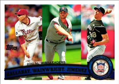 2011 Topps Roy Halladay/Adam Wainwright/Ubaldo Jimenez