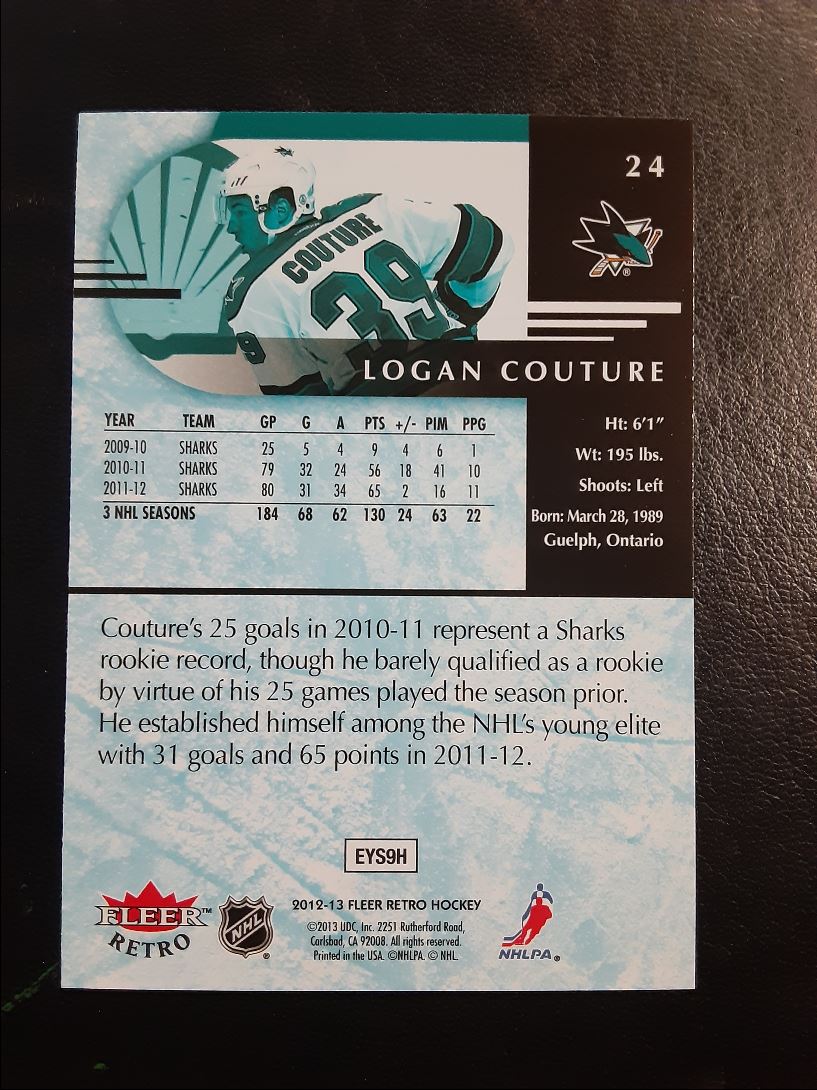 2012 Fleer Retro Logan Couture