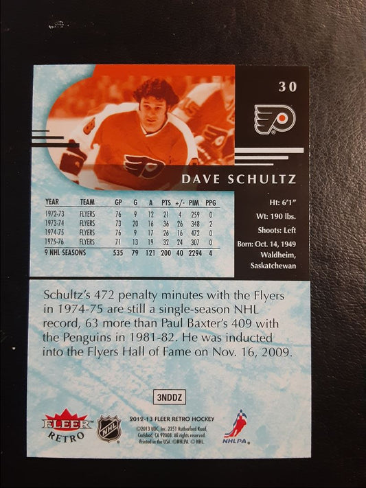 2012 Fleer Retro Dave Schultz