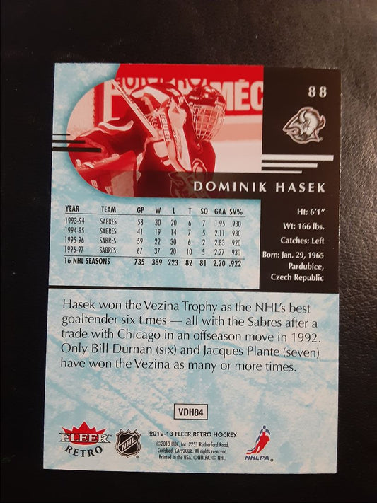 2012 Fleer Retro Dominik Hasek