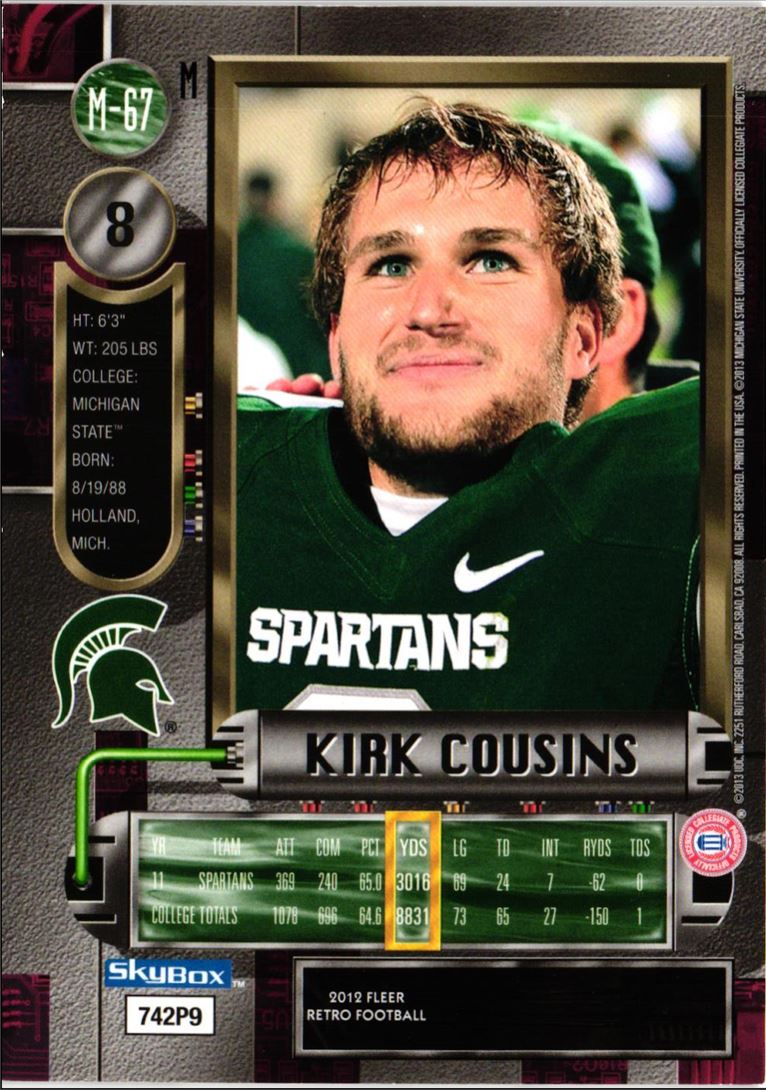 2012 Fleer Retro Ultra Metal Kirk Cousins