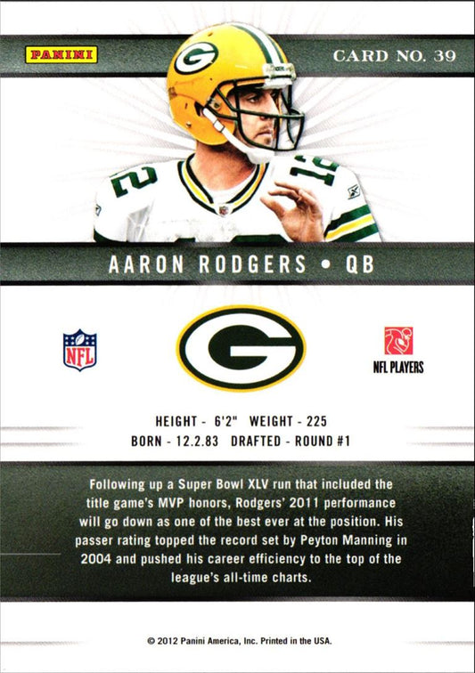 2012 Panini Elite Aaron Rodgers