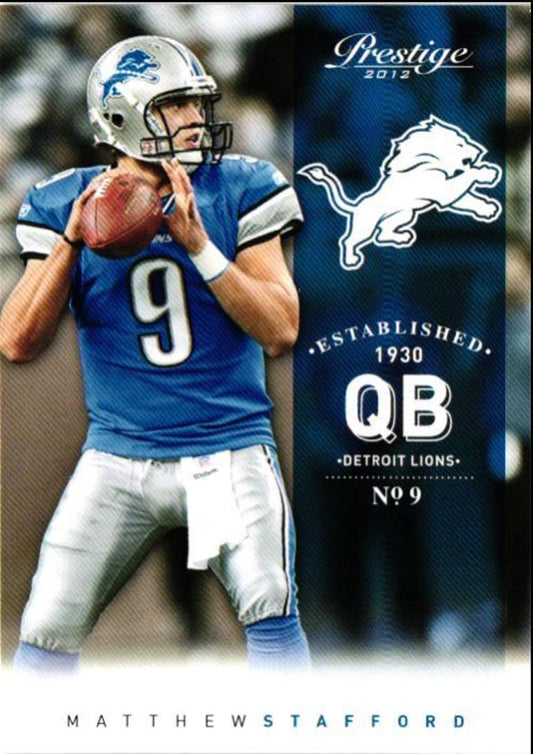 2012 Panini Prestige Matthew Stafford