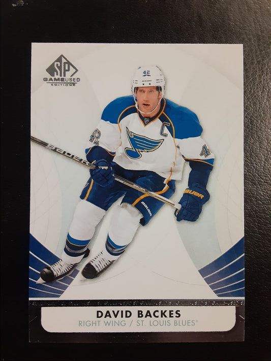 2012 SP Game Used David Backes