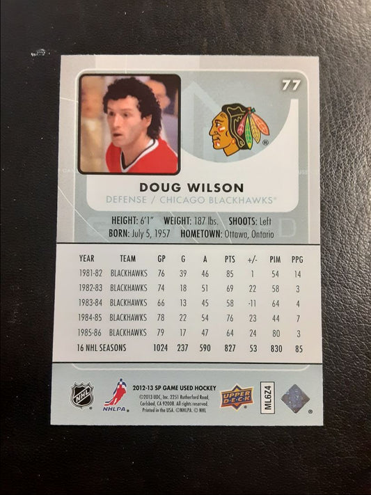 2012 SP Game Used Doug Wilson