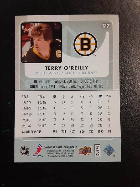 2012 SP Game Used Terry O'Reilly