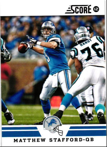 2012 Score Matthew Stafford