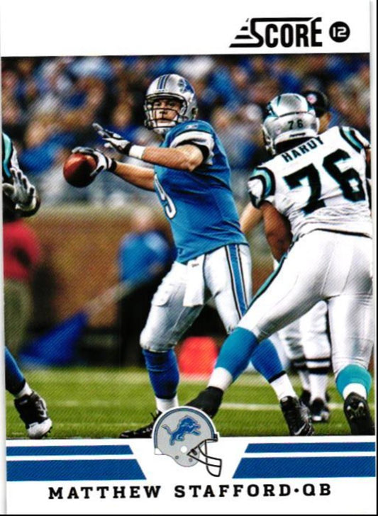 2012 Score Matthew Stafford