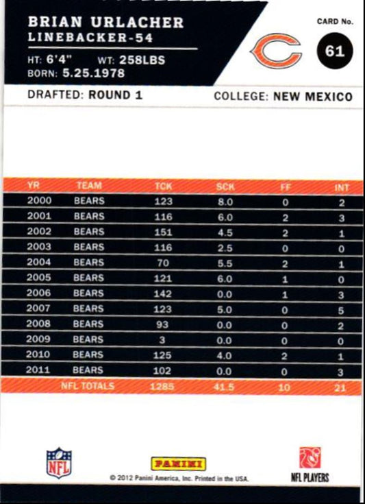 2012 Score Brian Urlacher