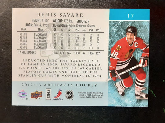 2012 Upper Deck Artifacts Denis Savard