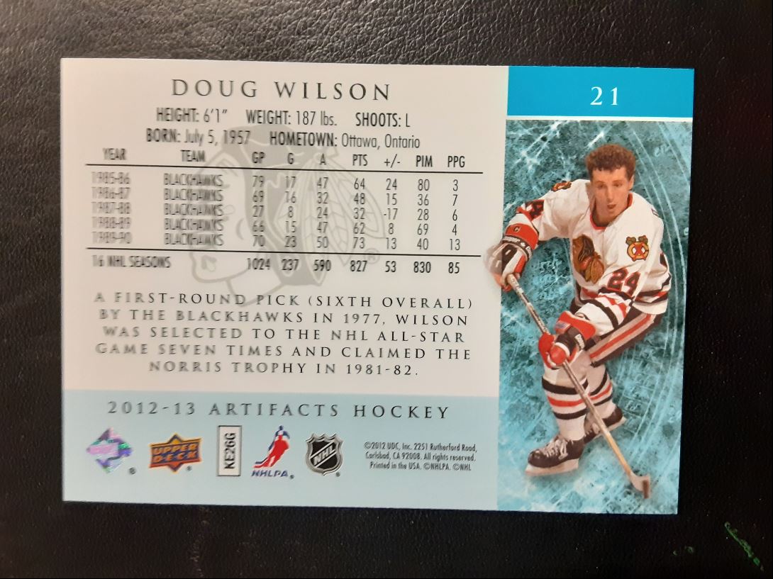 2012 Upper Deck Artifacts Doug Wilson