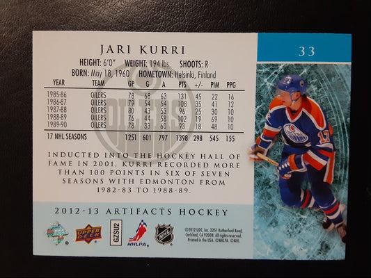 2012 Upper Deck Artifacts Jari Kurri