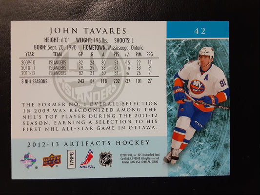 2012 Upper Deck Artifacts John Tavares